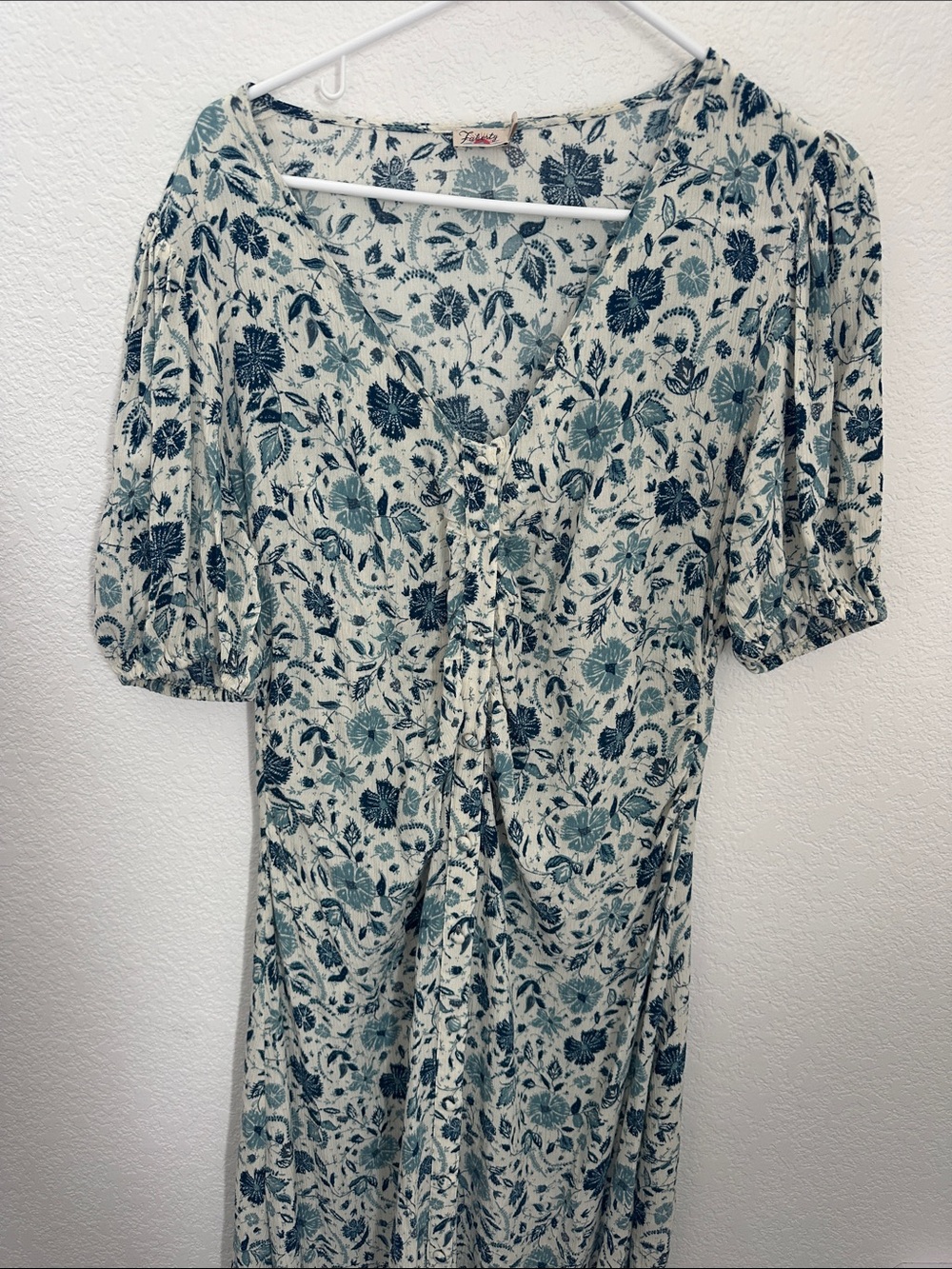 Faherty Sorrento Dress Floral Size Large - Picture 13 of 13